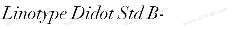 Linotype Didot Std B字体转换